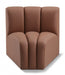 Arc Faux Leather Modular Chair Cognac - 101Cognac-CC - Vega Furniture