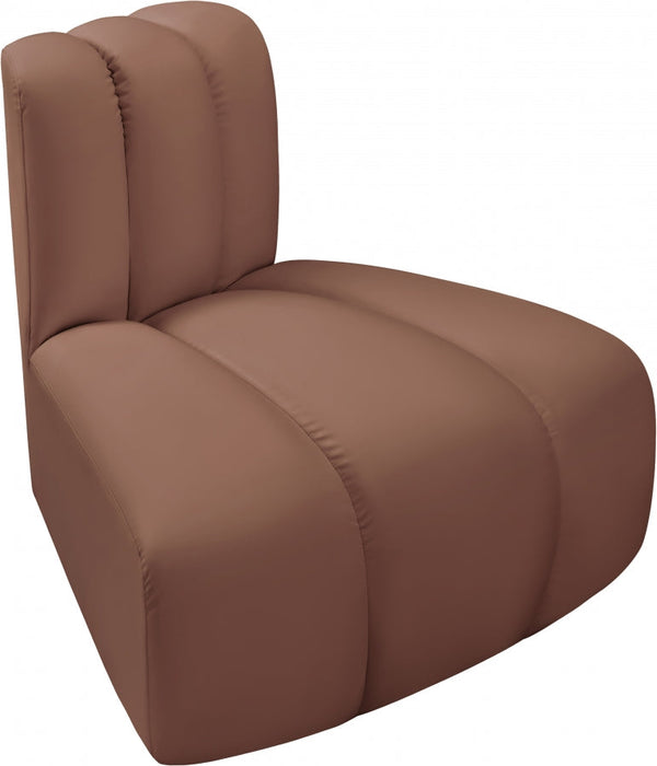 Arc Faux Leather Modular Chair Cognac - 101Cognac-RC - Vega Furniture