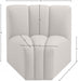 Arc Faux Leather Modular Chair Cream - 101Cream-CC - Vega Furniture