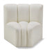 Arc Faux Leather Modular Chair Cream - 101Cream-CC - Vega Furniture