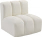 Arc Faux Leather Modular Chair Cream - 101Cream-ST - Vega Furniture