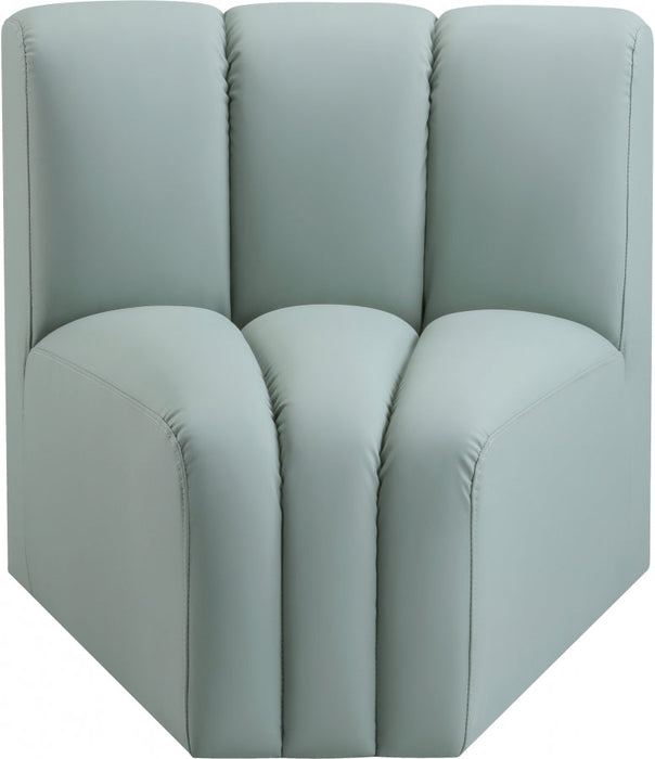 Arc Faux Leather Modular Chair Mint - 101Mint-CC - Vega Furniture