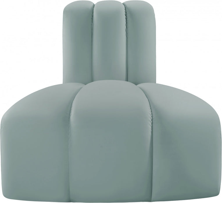 Arc Faux Leather Modular Chair Mint - 101Mint-RC - Vega Furniture