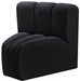 Arc Velvet Modular Chair Black - 103Black-CC - Vega Furniture