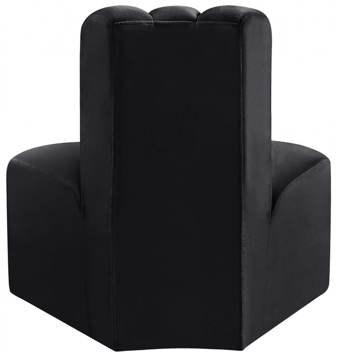 Arc Velvet Modular Chair Black - 103Black-RC - Vega Furniture