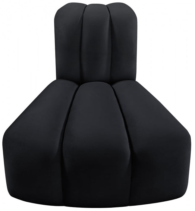 Arc Velvet Modular Chair Black - 103Black-RC - Vega Furniture