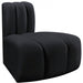 Arc Velvet Modular Chair Black - 103Black-RC - Vega Furniture