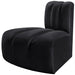 Arc Velvet Modular Chair Black - 103Black-RC - Vega Furniture