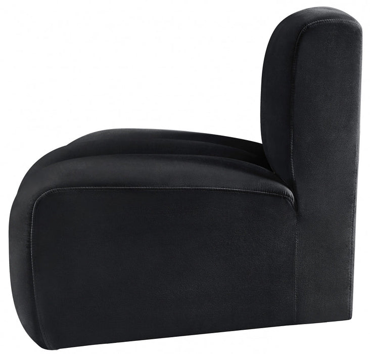 Arc Velvet Modular Chair Black - 103Black-RC - Vega Furniture