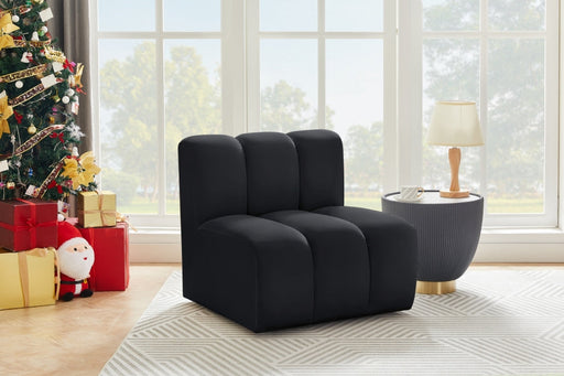 Arc Velvet Modular Chair Black - 103Black-ST - Vega Furniture