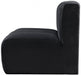 Arc Velvet Modular Chair Black - 103Black-ST - Vega Furniture