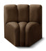 Arc Velvet Modular Chair Brown - 103Brown-CC - Vega Furniture