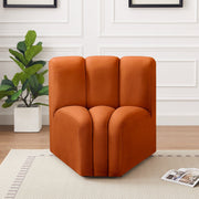 Arc Velvet Modular Chair Cognac - 103Cognac-CC - Vega Furniture