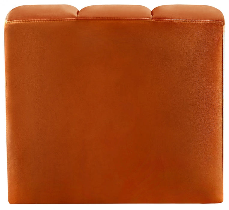 Arc Velvet Modular Chair Cognac - 103Cognac-CC - Vega Furniture