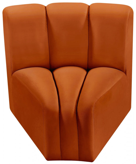 Arc Velvet Modular Chair Cognac - 103Cognac-CC - Vega Furniture