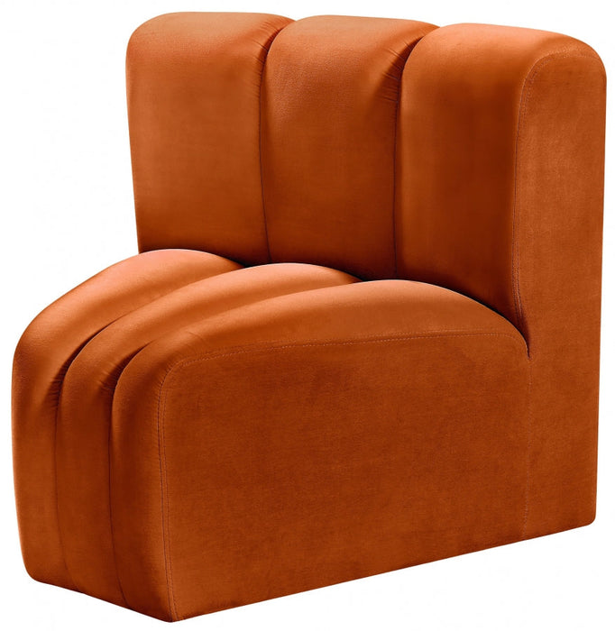 Arc Velvet Modular Chair Cognac - 103Cognac-CC - Vega Furniture