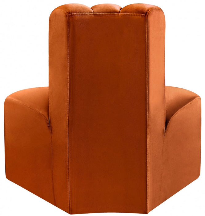 Arc Velvet Modular Chair Cognac - 103Cognac-RC - Vega Furniture