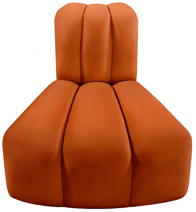 Arc Velvet Modular Chair Cognac - 103Cognac-RC - Vega Furniture