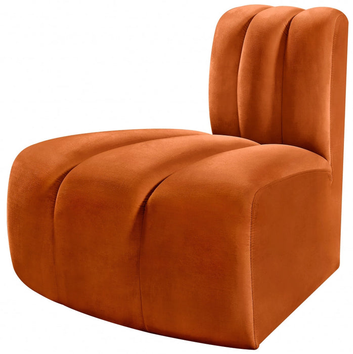 Arc Velvet Modular Chair Cognac - 103Cognac-RC - Vega Furniture