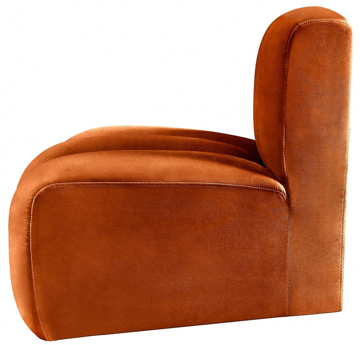 Arc Velvet Modular Chair Cognac - 103Cognac-RC - Vega Furniture