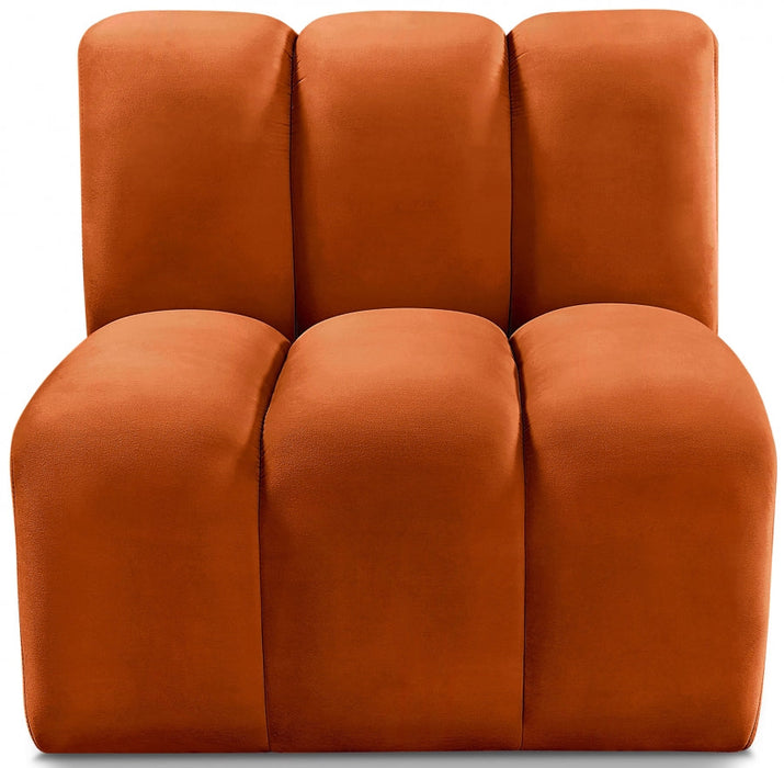 Arc Velvet Modular Chair Cognac - 103Cognac-ST - Vega Furniture