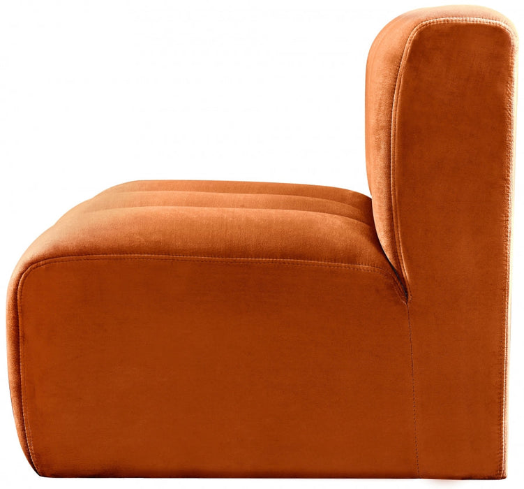 Arc Velvet Modular Chair Cognac - 103Cognac-ST - Vega Furniture