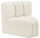 Arc Velvet Modular Chair Cream - 103Cream-CC - Vega Furniture