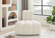 Arc Velvet Modular Chair Cream - 103Cream-RC - Vega Furniture