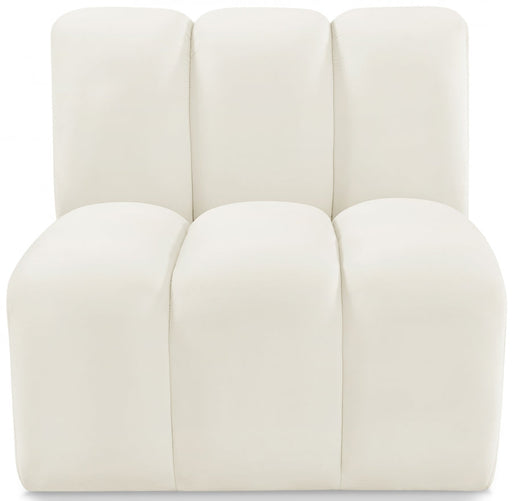 Arc Velvet Modular Chair Cream - 103Cream-ST - Vega Furniture