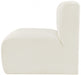 Arc Velvet Modular Chair Cream - 103Cream-ST - Vega Furniture
