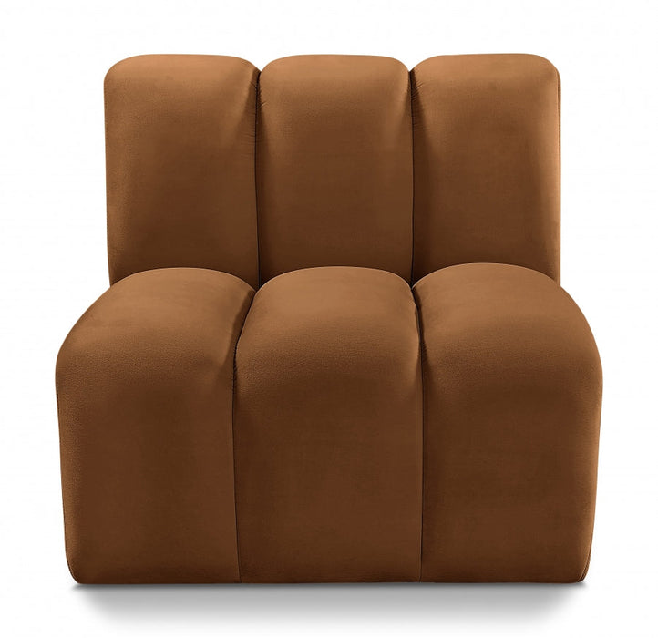 Arc Velvet Modular Chair Saddle - 103Saddle-ST - Vega Furniture