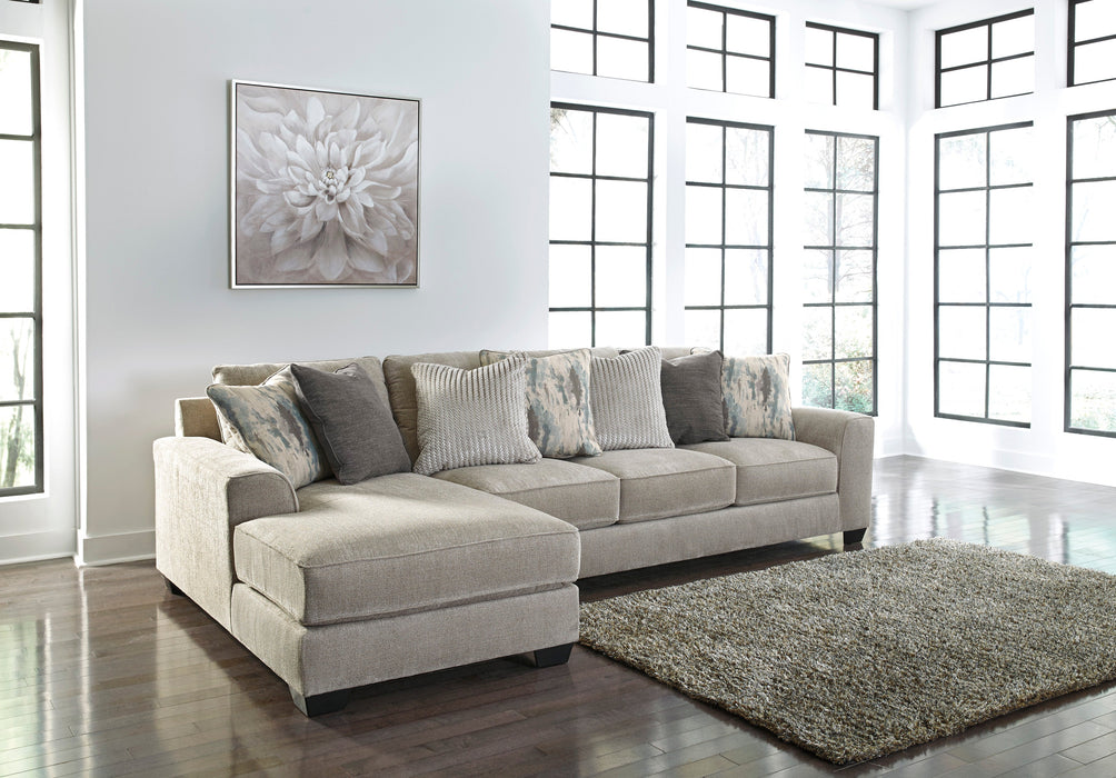 Ardsley Pewter 2-Piece Large LAF Sofa Chaise - SET | 3950416 | 3950467 | 3950408 - Vega Furniture