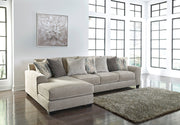 Ardsley Pewter 2-Piece Large LAF Sofa Chaise - SET | 3950416 | 3950467 | 3950408 - Vega Furniture