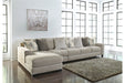 Ardsley Pewter 3-Piece Large LAF Sofa Chaise - SET | 3950416 | 3950467 | 3950446 | 3950408 - Vega Furniture