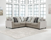 Ardsley Pewter 3-Piece Sectional - SET | 3950456 | 3950455 | 3950477 - Vega Furniture