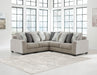 Ardsley Pewter 3-Piece Sectional - SET | 3950456 | 3950455 | 3950477 - Vega Furniture