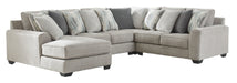 Ardsley Pewter 4-Piece LAF Sectional - SET | 3950416 | 3950434 | 3950456 | 3950477 | 3950408 - Vega Furniture