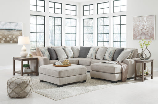 Ardsley Pewter 4-Piece RAF Sectional - SET | 3950417 | 3950434 | 3950455 | 3950477 | 3950408 - Vega Furniture