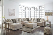 Ardsley Pewter 5-Piece Large LAF Sectional - SET | 3950416 | 3950434 | 3950467 | 3950477 | 3950446 - Vega Furniture