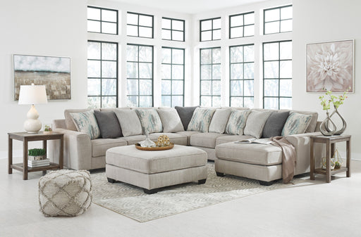 Ardsley Pewter 5-Piece RAF Sectional - SET | 3950417 | 3950434 | 3950455 | 3950477 | 3950446 - Vega Furniture