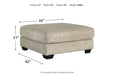 Ardsley Pewter Oversized Ottoman - 3950408 - Vega Furniture