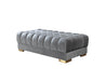 Ariana Gray Velvet Double Chaise Sectional - ARIANAGRAY-SEC - Vega Furniture