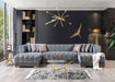 Ariana Gray Velvet Double Chaise Sectional - ARIANAGRAY-SEC - Vega Furniture