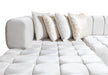 Ariana Ivory Velvet Double Chaise Sectional - ARIANAIVORY-SEC - Vega Furniture