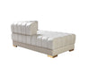 Ariana Ivory Velvet Double Chaise Sectional - ARIANAIVORY-SEC - Vega Furniture