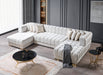 Ariana Ivory Velvet Double Chaise Sectional - ARIANAIVORY-SEC - Vega Furniture