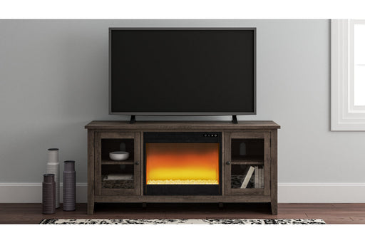 Arlenbry Gray 60" TV Stand with Electric Fireplace - SET | W100-02 | W275-68 - Vega Furniture