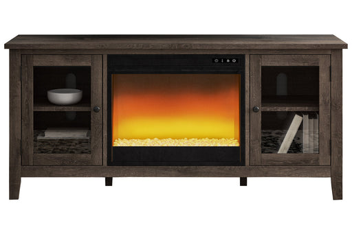 Arlenbry Gray 60" TV Stand with Electric Fireplace - SET | W100-02 | W275-68 - Vega Furniture