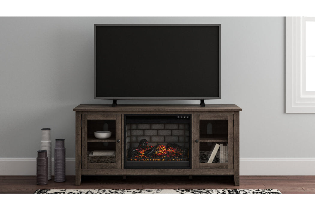 Arlenbry Gray 60" TV Stand with Electric Fireplace - SET | W100-101 | W275-68 - Vega Furniture