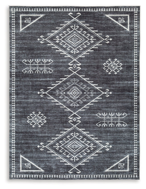 Arloman Black/Cream/Gray 5' x 7' Rug - R405932 - Vega Furniture